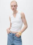 Mango Moiso Knitted Polo Neck Top