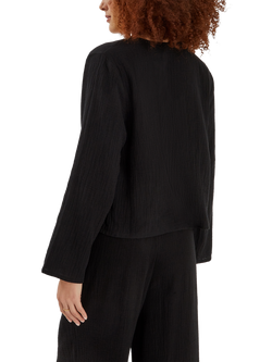 Accessorize Crinkle Cord Tie Top, Black - view 2, Black