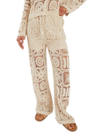 Accessorize Crochet Trousers, Natural