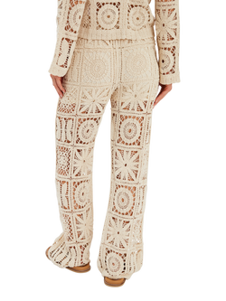 Accessorize Crochet Trousers, Natural - view 2, Natural