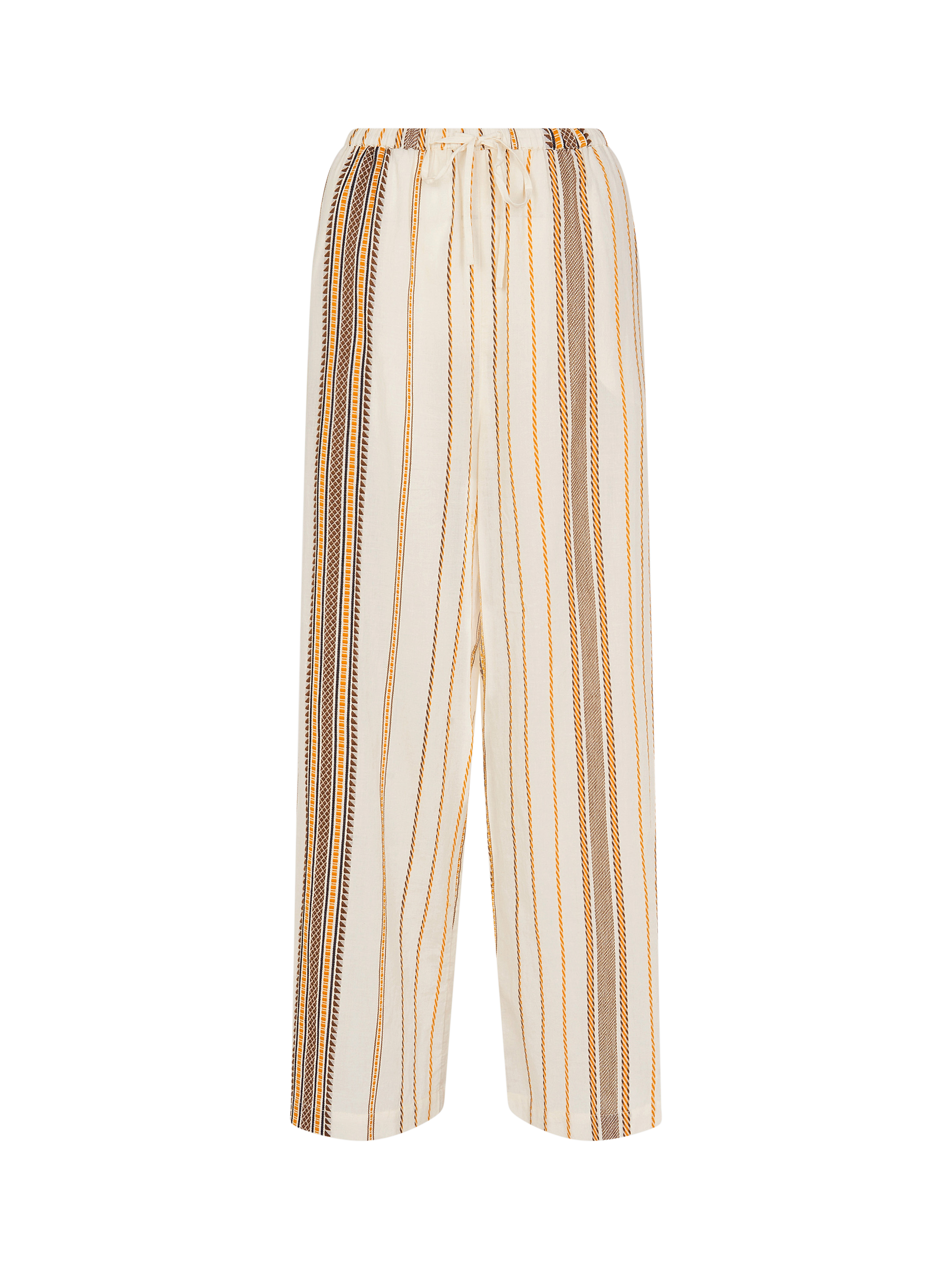 Product image 3 of 4, which shows Accessorize Stripe Drawstrong Trousers, Multi, S