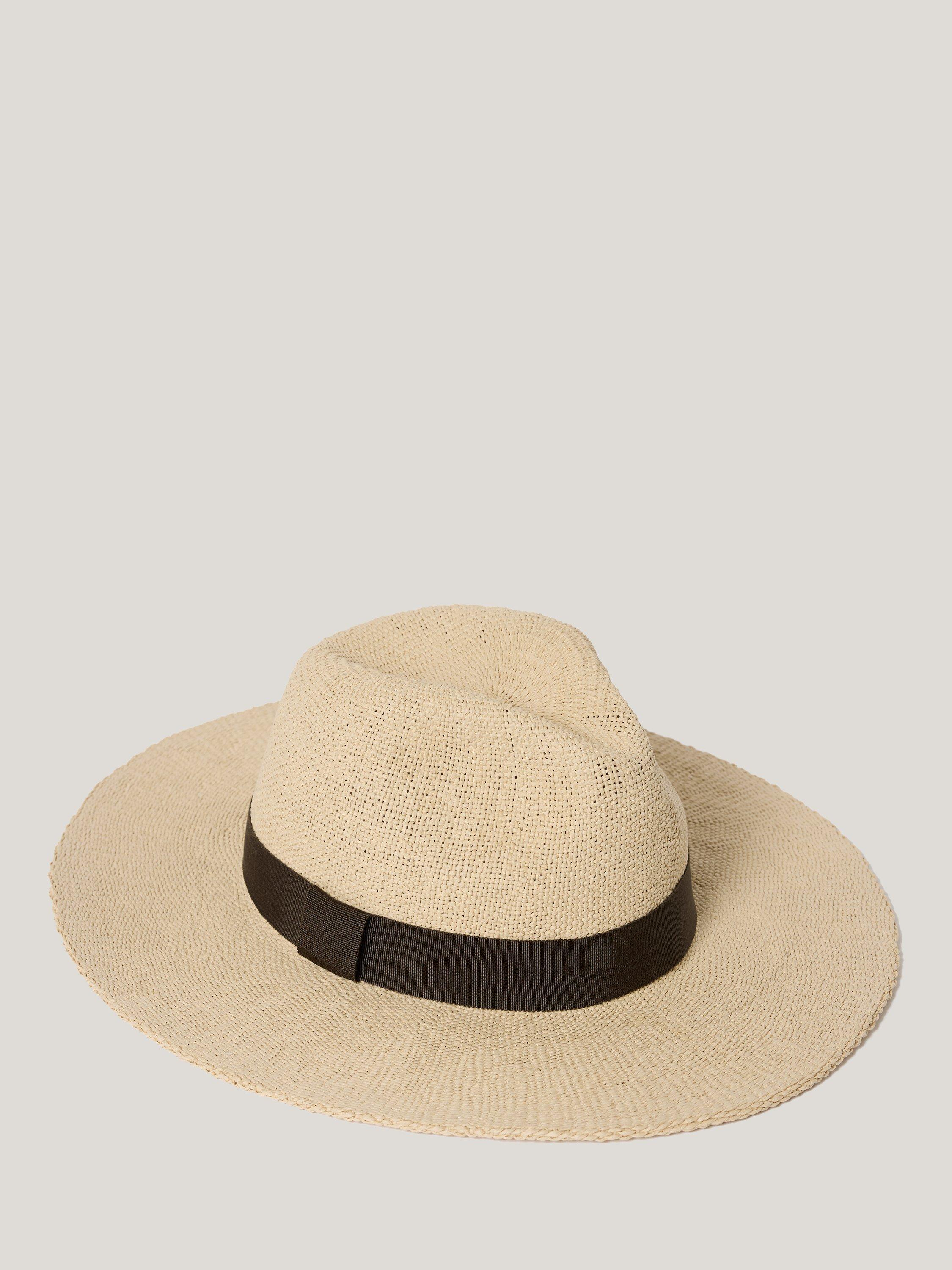 Jigsaw Straw Fedora Hat