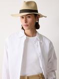 Jigsaw Straw Fedora Hat