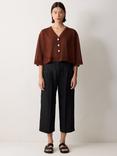Jigsaw Sheer Cropped Cardigan