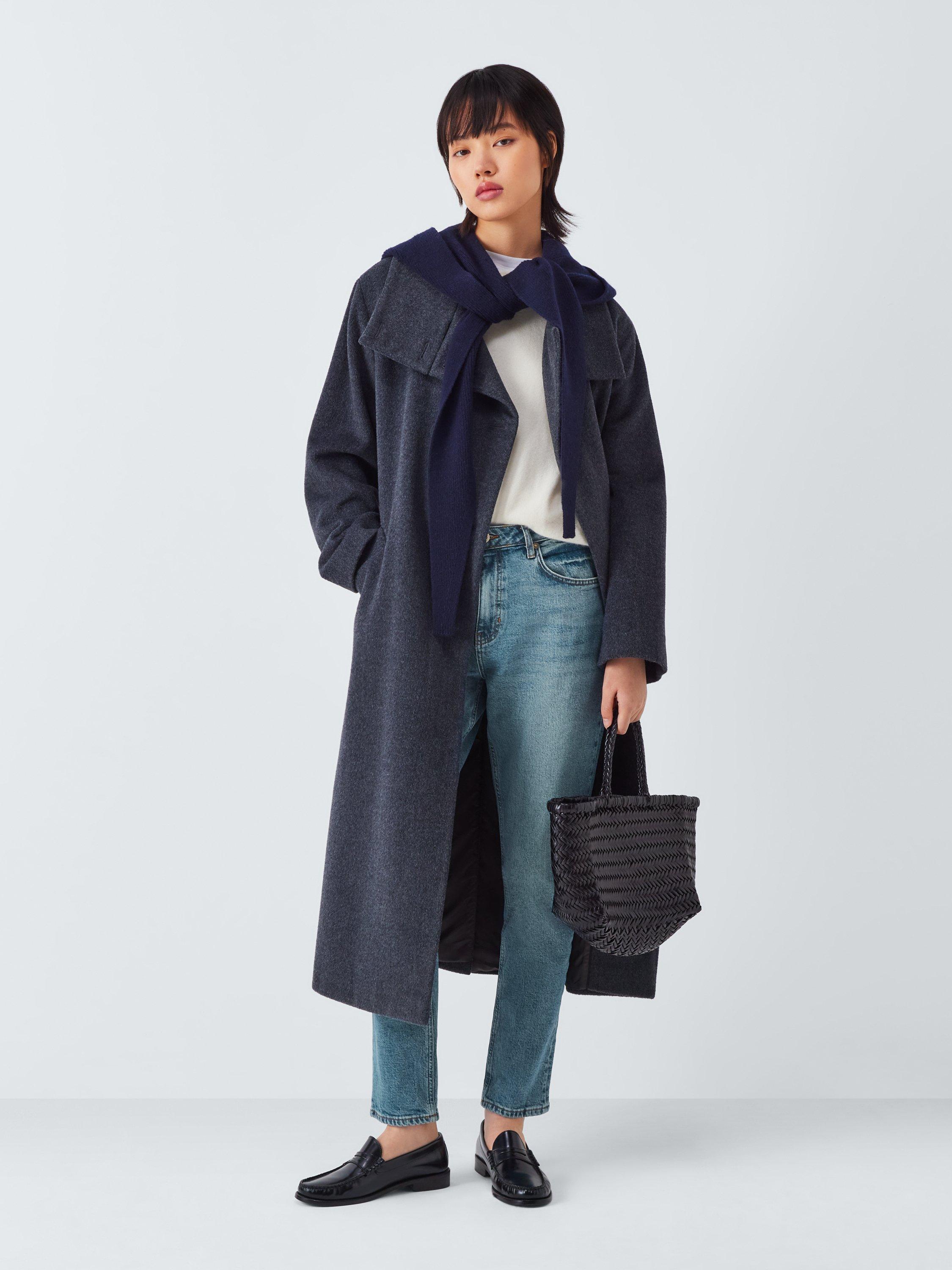 Product image 3 of 6, which shows John Lewis Slim Leg Mid Rise Denim Jeans , Light Blue, 8