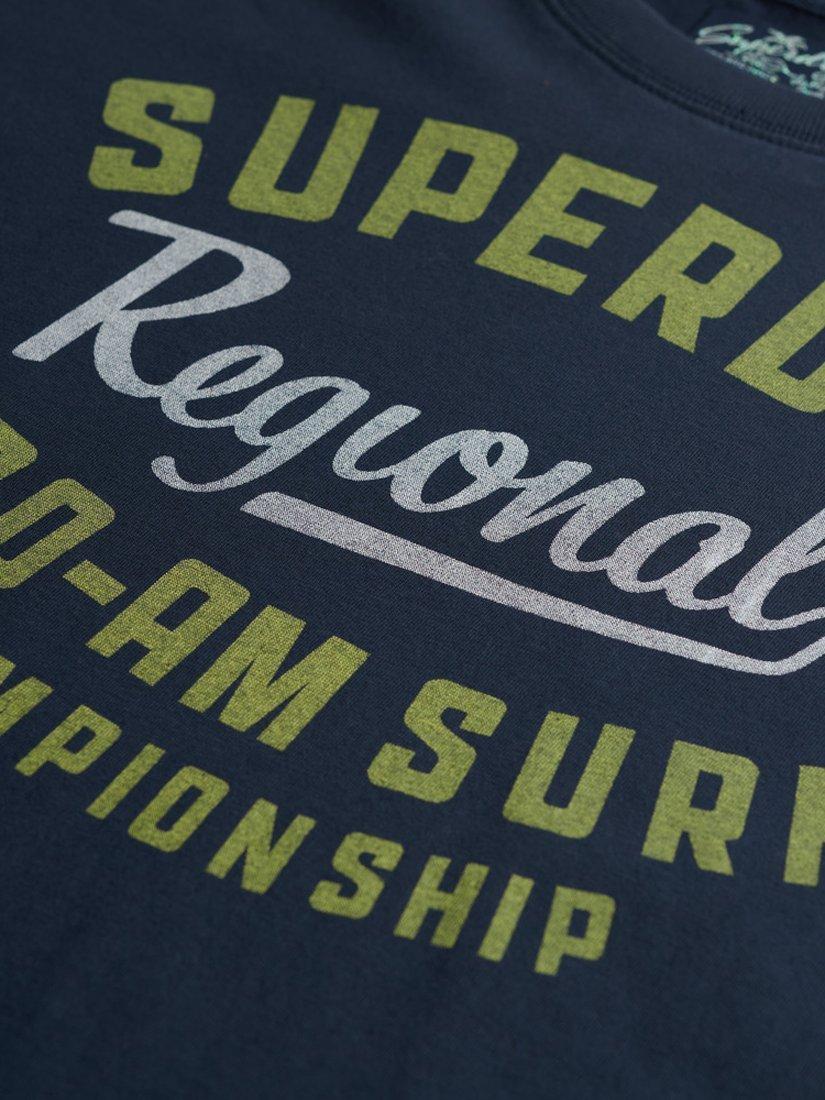 Product image 5 of 5, which shows Superdry Lo-Fi Outdoor Relaxed T-Shirt, Eclipse Navy, 8