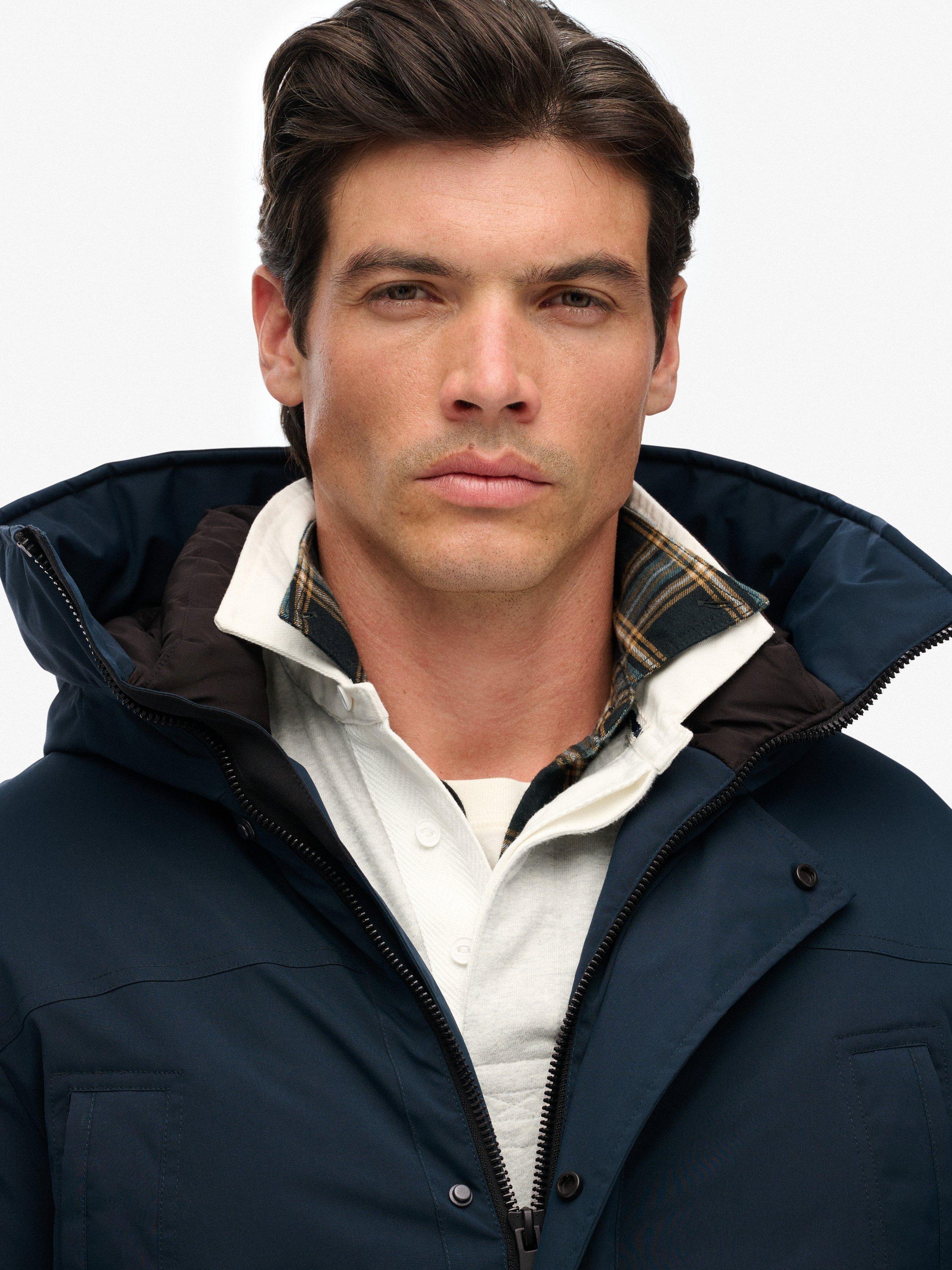 Product image 5 of 6, which shows Superdry  City Padded Parka Coat , Midnight Navy, S