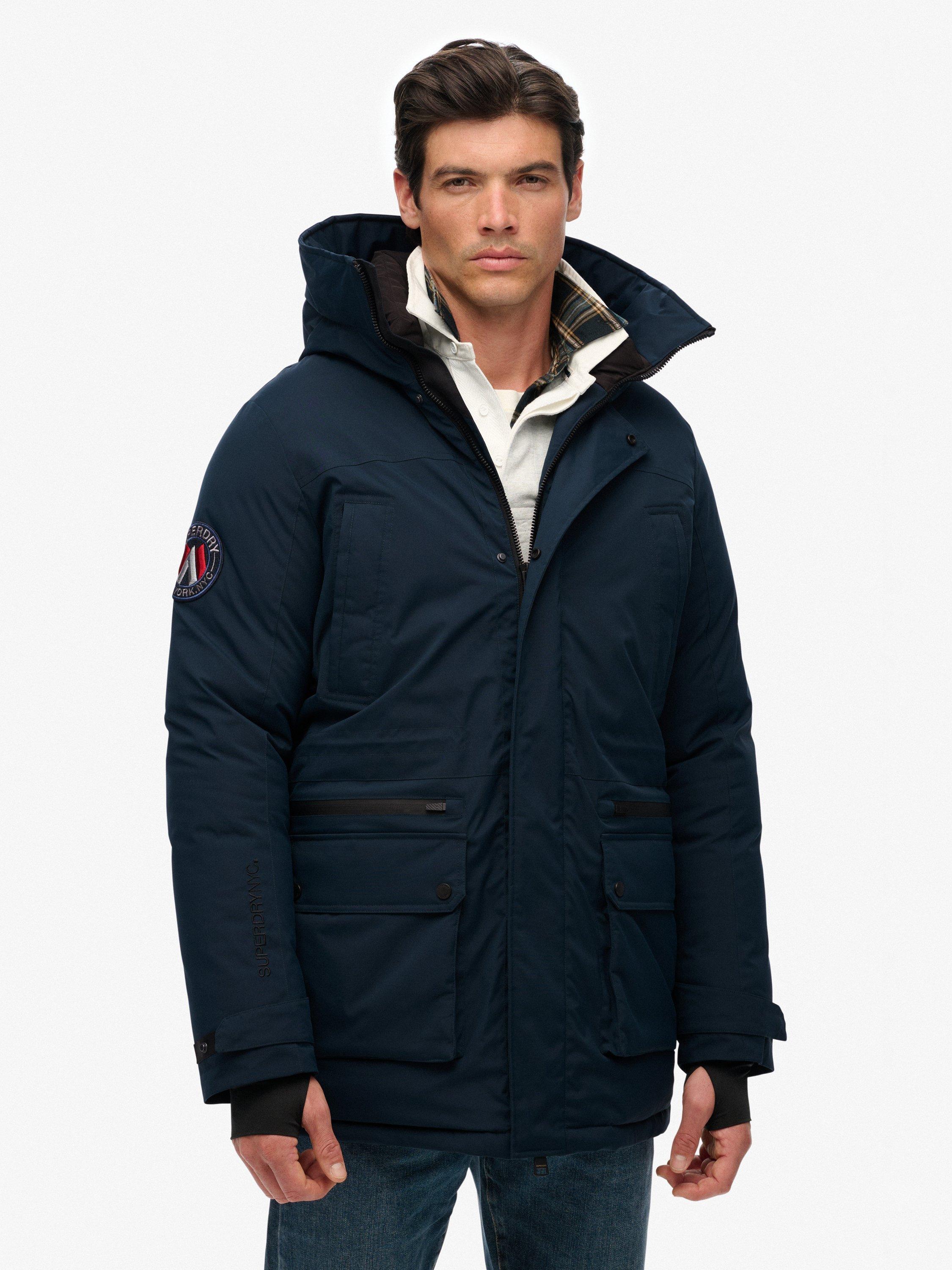 Product image 6 of 6, which shows Superdry  City Padded Parka Coat , Midnight Navy, S