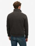Superdry Vintage Athletic Henley Sweatshirt, Washed Black