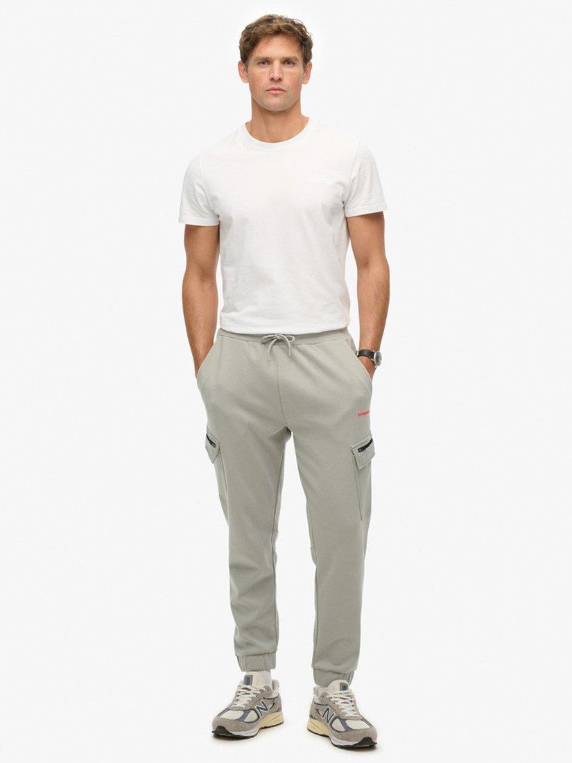 Superdry Tech Logo Cargo Joggers, Slate Iron