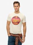 Superdry Gasoline Graphic Relaxed T-Shirt, Dusty White