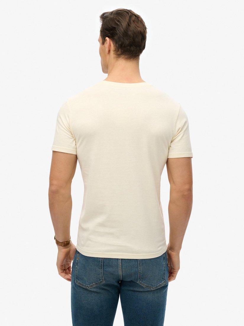 Product image 2 of 5, which shows Superdry Gasoline Graphic Relaxed T-Shirt, Dusty White, S