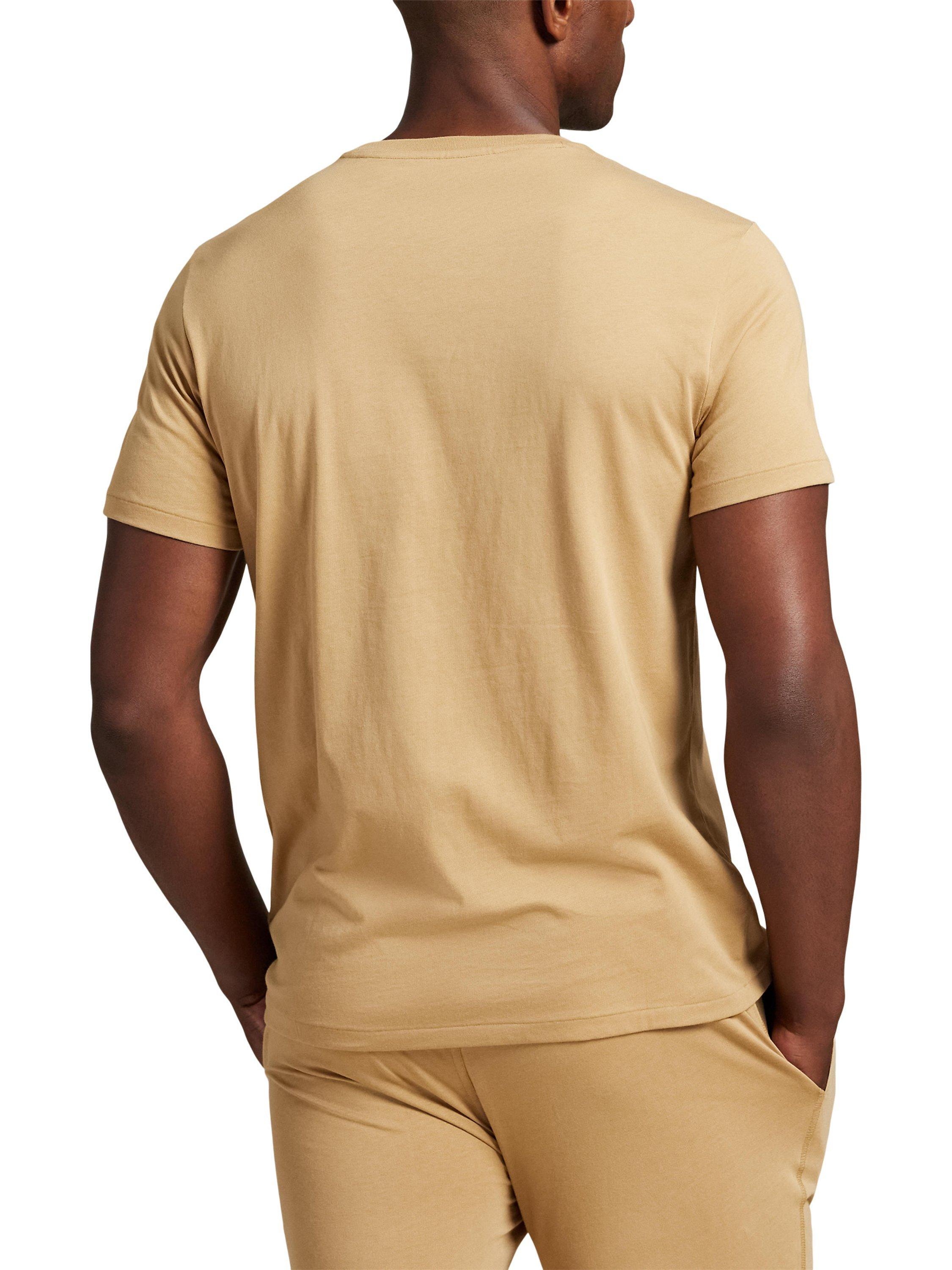 Product image 2 of 3, which shows Ralph Lauren Logo Cotton T-Shirt, Green Olive, S