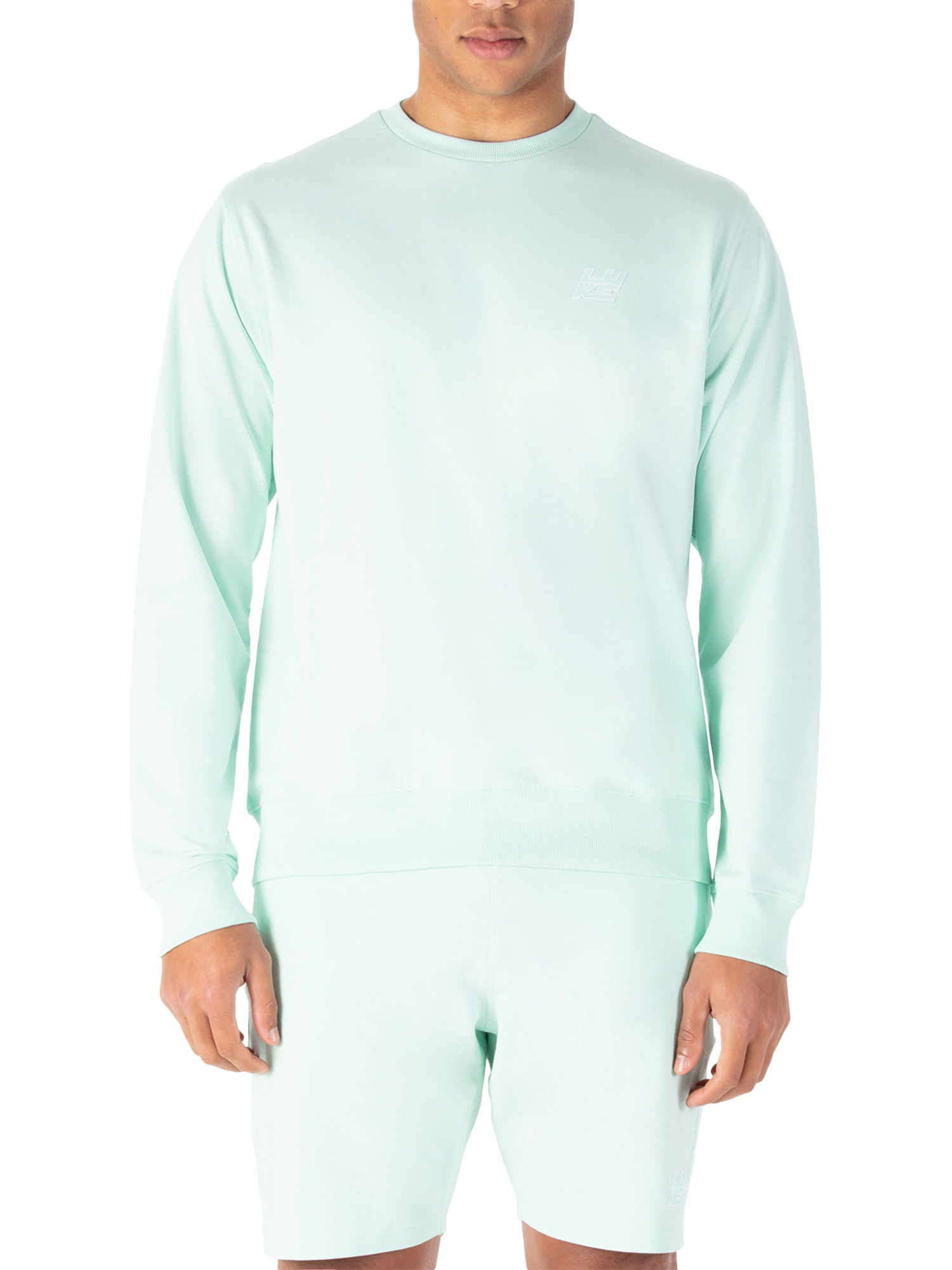 Product image 1 of 5, which shows LUKE 1977 Arbor Cotton Logo Sweatshirt, Mint, S