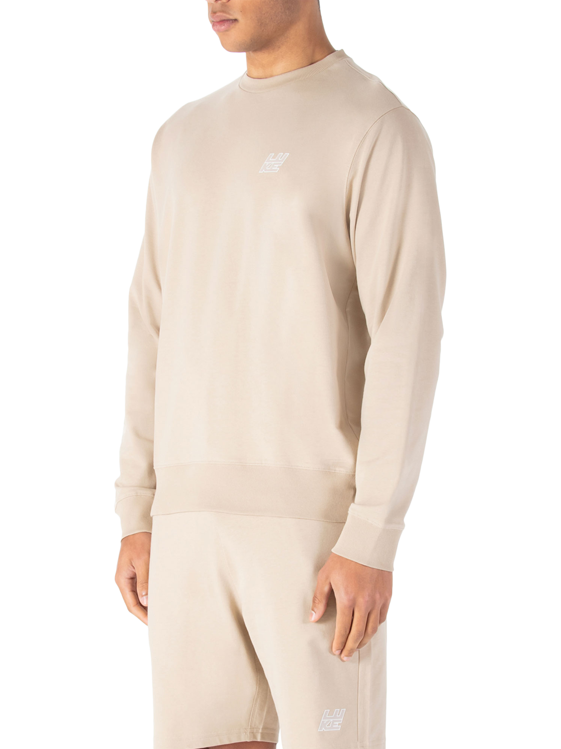 Product image 3 of 5, which shows LUKE 1977 Arbor Cotton Logo Sweatshirt, Stone, S