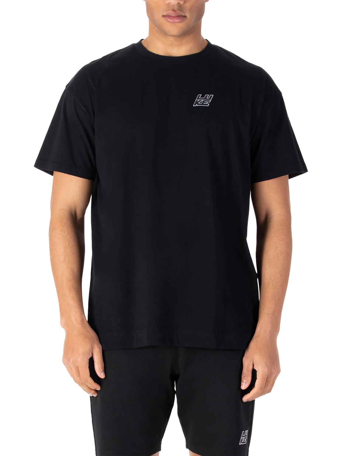 Product image 1 of 5, which shows LUKE 1977 Claremont Cotton T-Shirt, Black, S