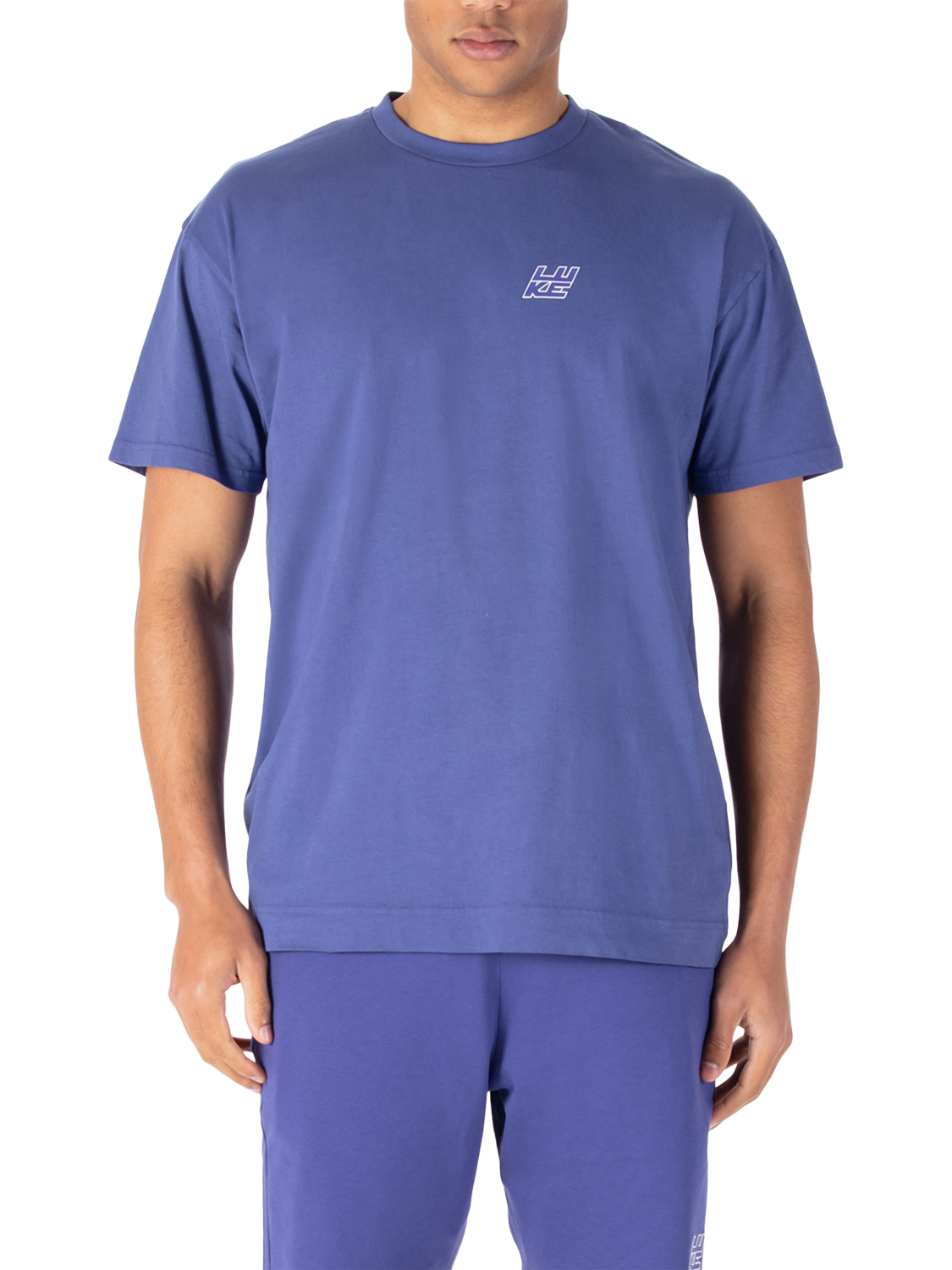 Product image 1 of 5, which shows LUKE 1977 Claremont Cotton T-Shirt, Future Dusk, S