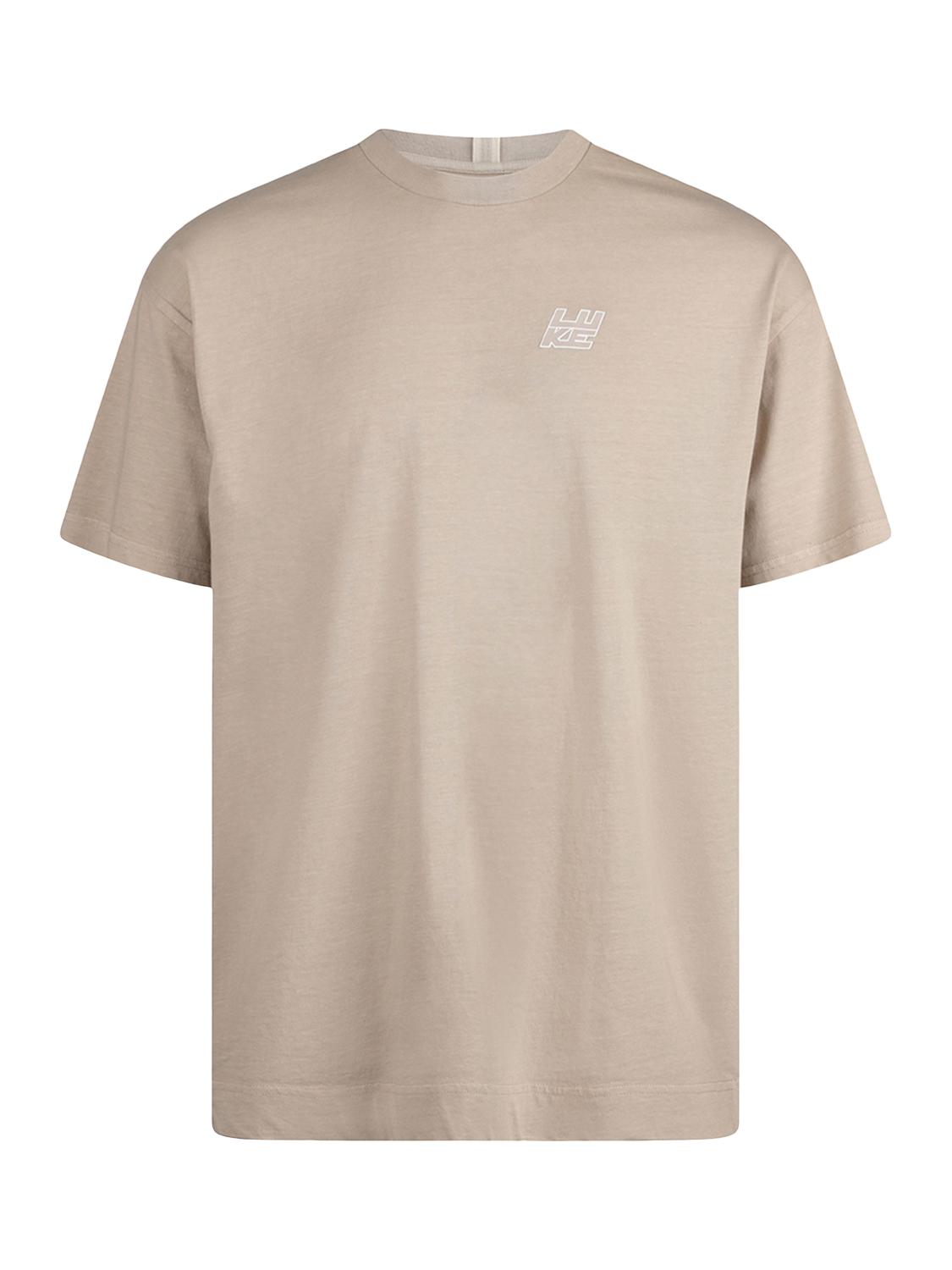 Product image 4 of 5, which shows LUKE 1977 Claremont Cotton T-Shirt, Stone, S