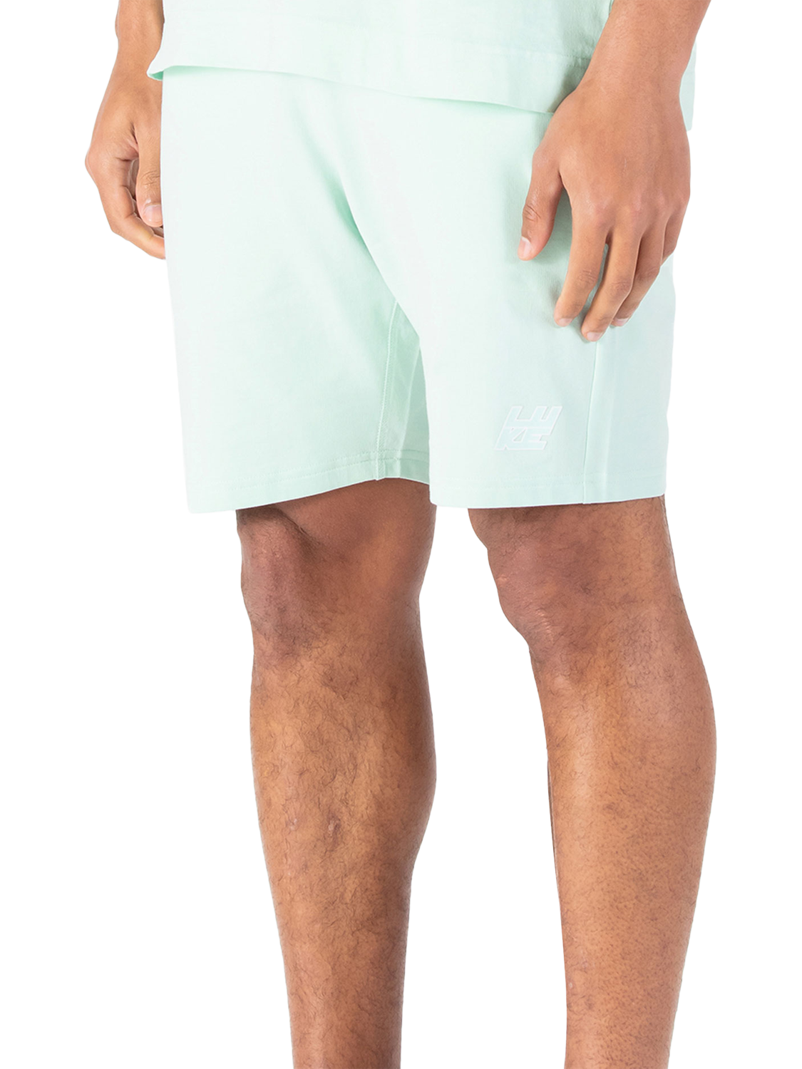 Product image 1 of 5, which shows LUKE 1977 Emory Cotton Logo Shorts, Mint, S