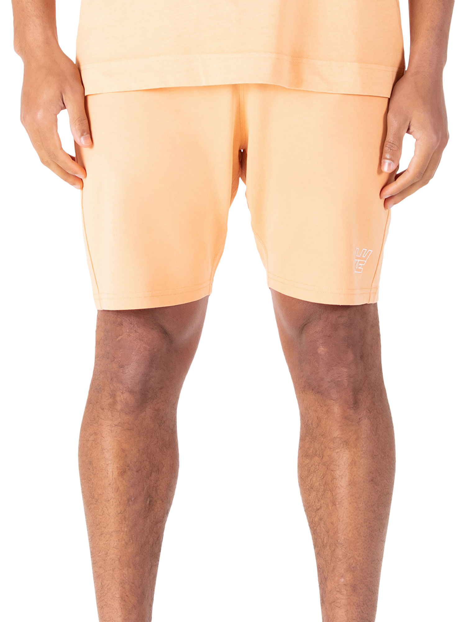 Product image 3 of 5, which shows LUKE 1977 Emory Cotton Logo Shorts, Peach, S
