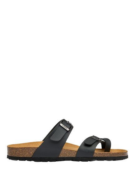 V.GAN Vegan Garlic Footbed Sandals, Black