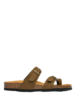 V.GAN Vegan Garlic Footbed Sandals, Brown