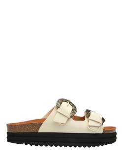 V.GAN Vegan Plum Flatform Sandals, Cream