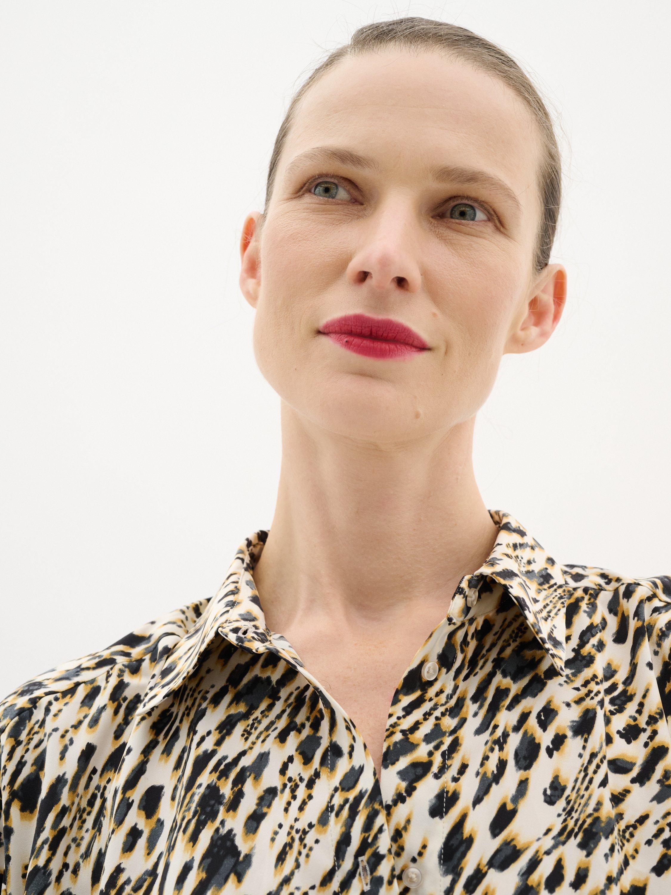 Product image 4 of 6, which shows InWear Kinley Abstract Animal Print Shirt, Multi, 8