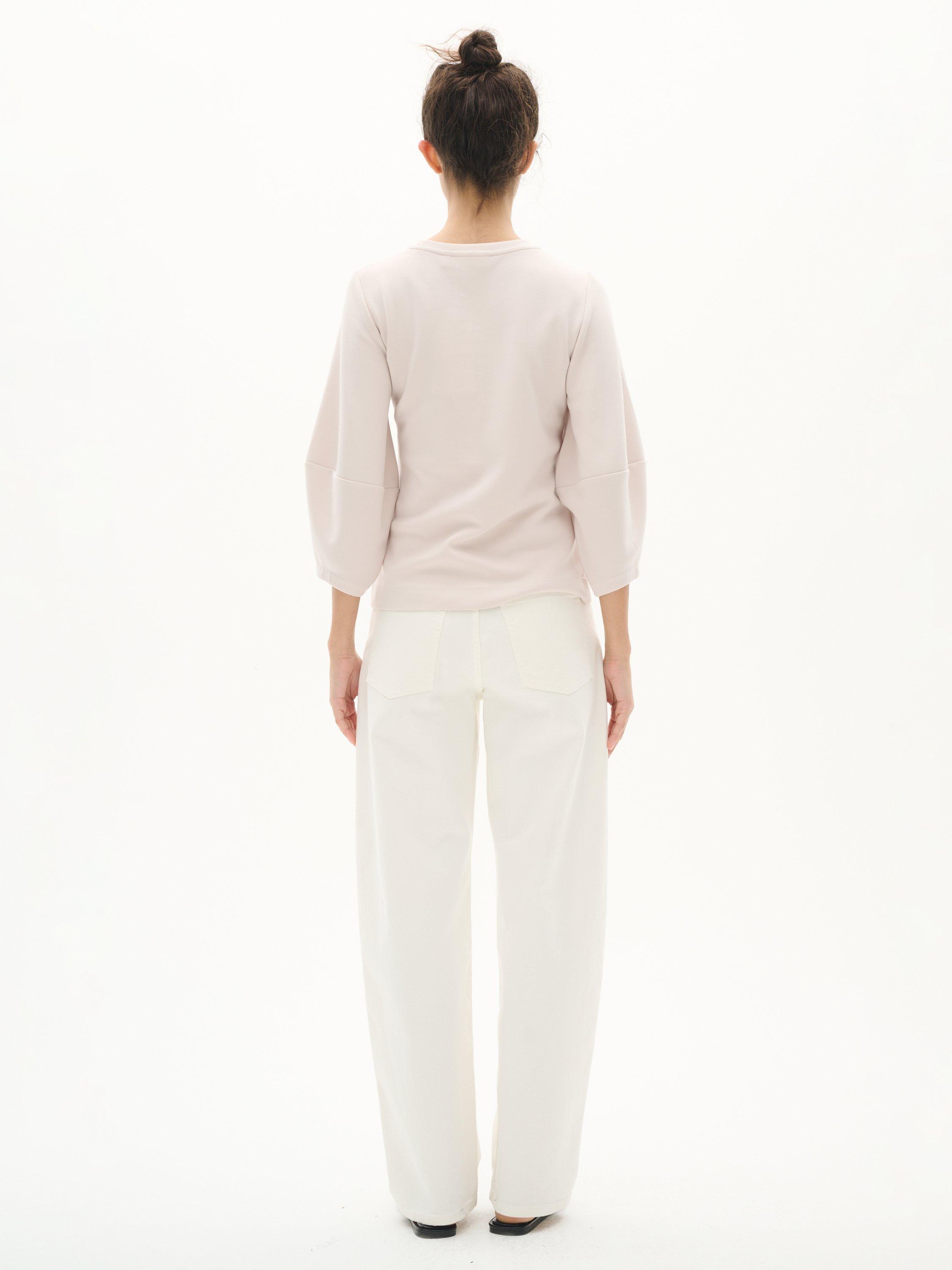 Product image 2 of 6, which shows InWear Pari Round Neck Jersey Top, Natural Beige, XS