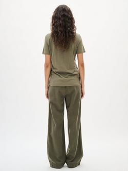 InWear Ballari Drawstring Waist Trousers, Mid Green - view 2, Mid Green