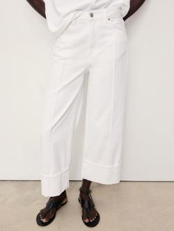 Mango Gala Wide Leg Jeans, White, White