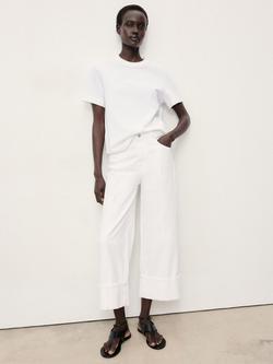 Mango Gala Wide Leg Jeans, White - view 2, White