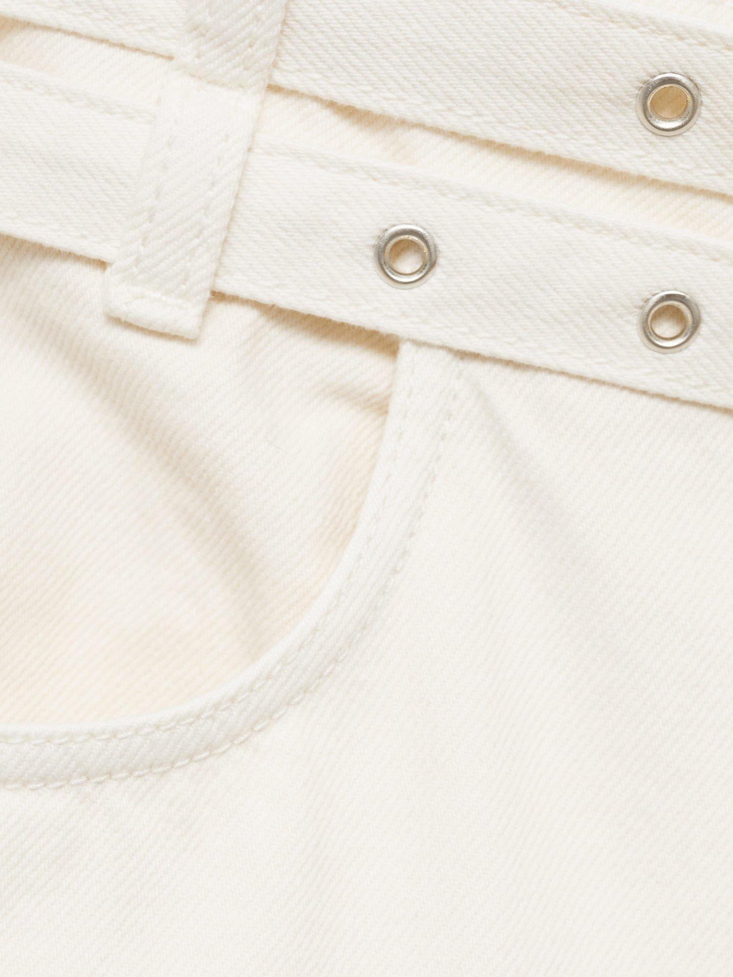 Product image 8 of 8, which shows Mango Neri Mid Rise Jeans, White, 10