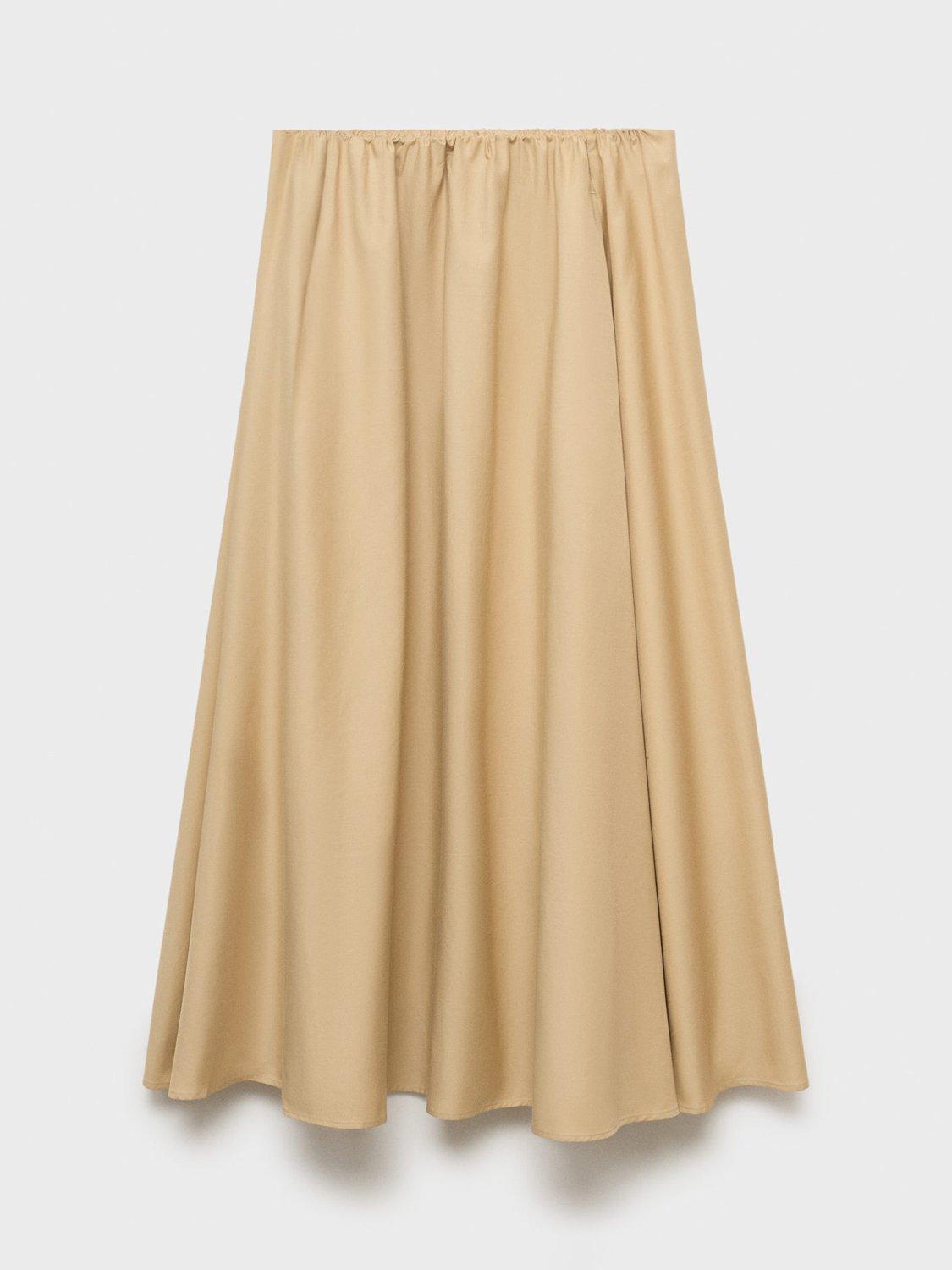 Product image 3 of 7, which shows Mango Romeo Midi Skirt, Light Beige, XXS