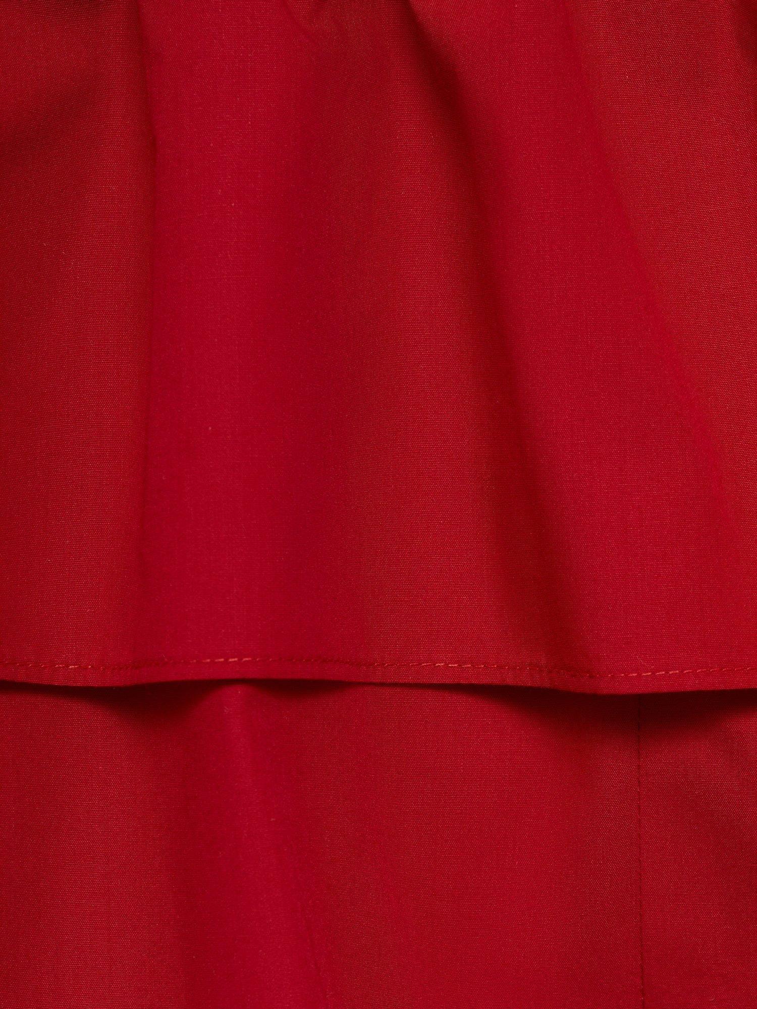 Product image 5 of 7, which shows Mango Bellini Ruffle Bandeau Top, Red, L