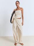 Mango Willy Mid Rise Culottes, Beige