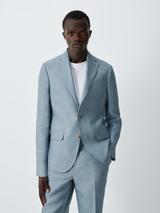 John Lewis Regular Fit Single Breasted Linen Suit Jacket