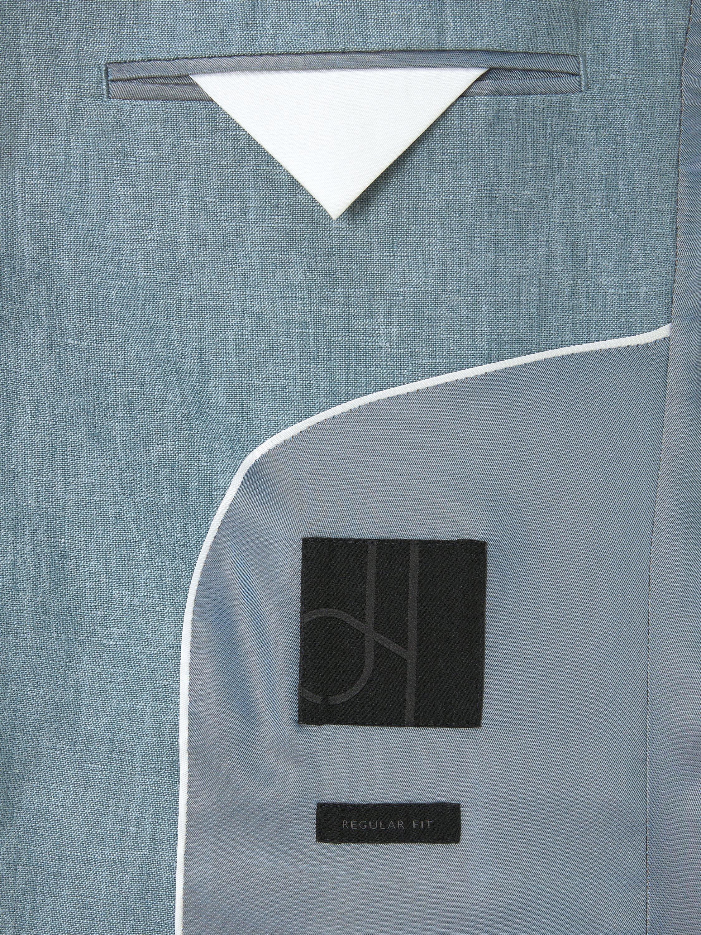 Product image 7 of 7, which shows John Lewis Regular Fit Linen Suit Jacket, Aqua, 36R