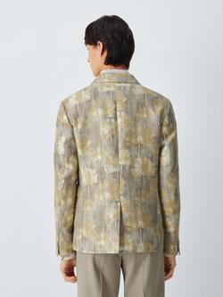 John Lewis Regular Fit Cotton Blend Floral Suit Jacket, Multi - view 2, Multi