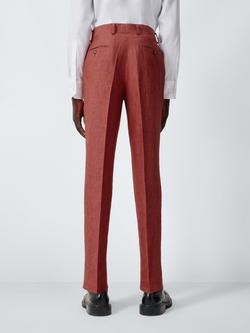 John Lewis Regular Fit Linen Suit Trousers - view 2, Apple Butter