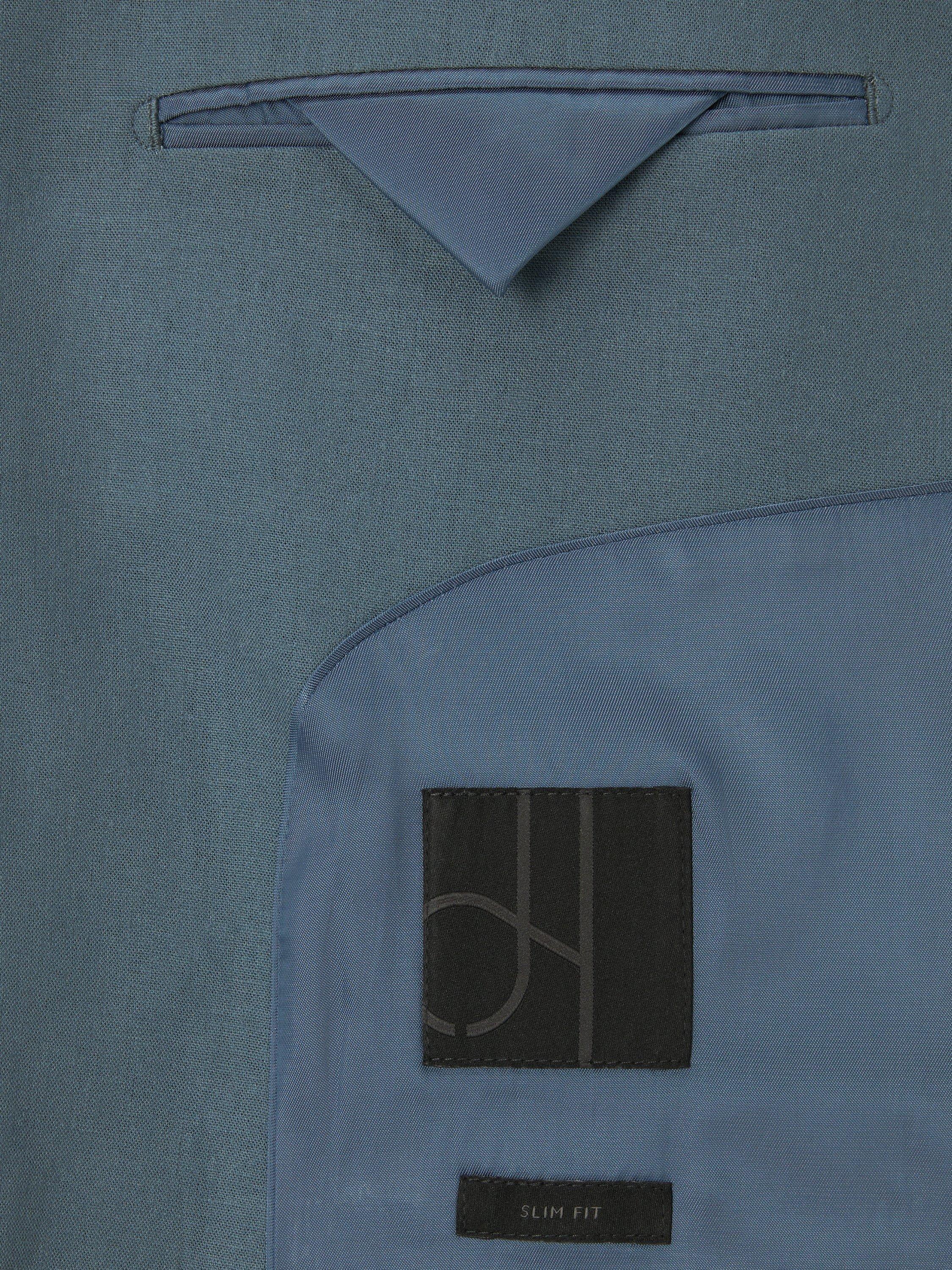 Product image 7 of 7, which shows John Lewis Single Breasted Slim Fit Linen Blend Suit Jacket, Blue, 36S