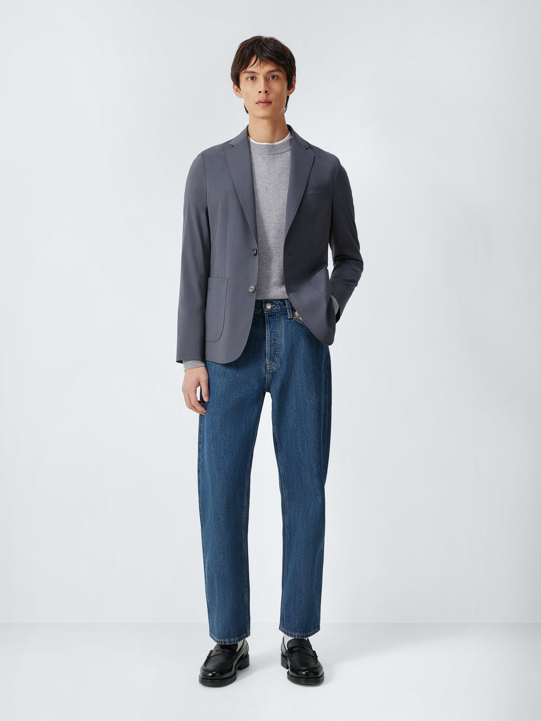 Product image 3 of 7, which shows John Lewis Tech Travel Slim Fit Blazer, Slate Grey, 38R