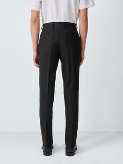 John Lewis Linen Viscose Slim Fit Suit Trousers - view 2, Black