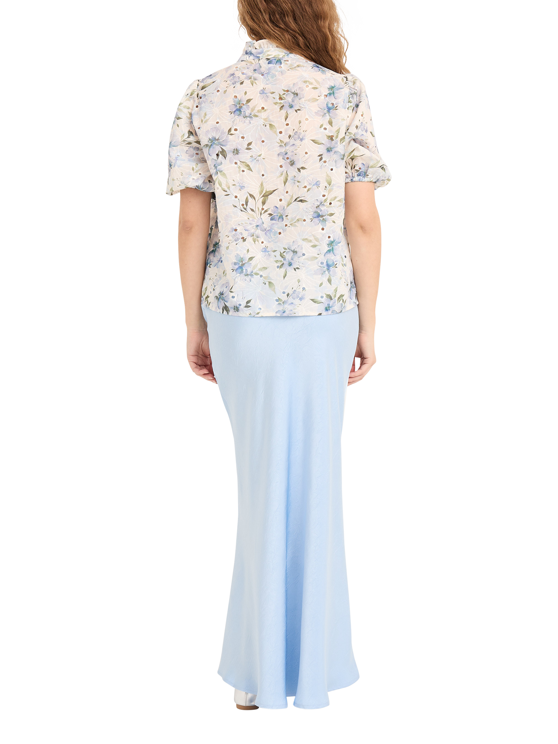Product image 2 of 2, which shows A-VIEW Emily Maxi Skirt, Light Blue, 8