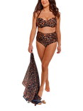 Seaspray Serengeti High Waist Bikini Bottoms, Brown