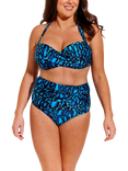 Seaspray Serengeti High-Waist Bikini Bottoms, Blue Midnight