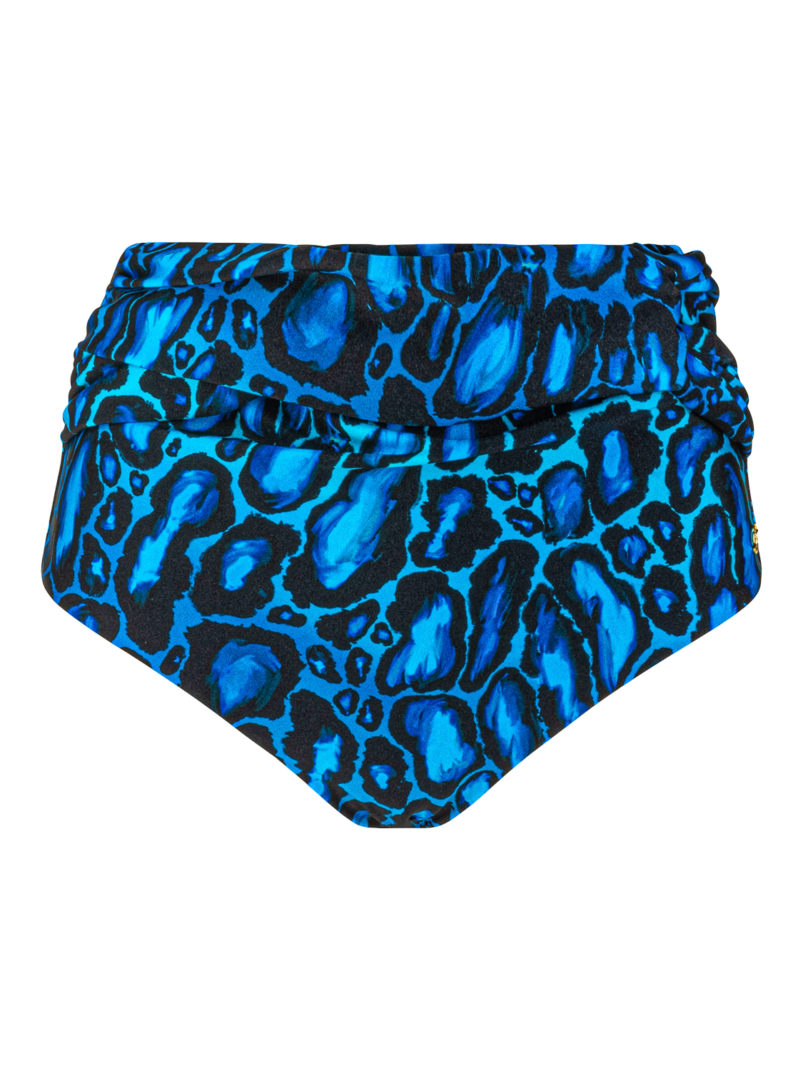 Product image 5 of 5, which shows Seaspray Serengeti High-Waist Bikini Bottoms, Blue Midnight, 10