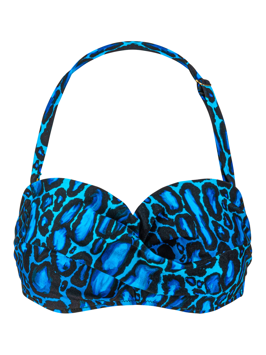 Product image 5 of 5, which shows Seaspray Serengeti Twist Bandeau Bikini Top, Blue Midnight, 32C