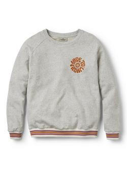 Passenger Fade Made To Roam Sweatshirt, Light Grey Marl, Light Grey Marl