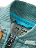 Passenger Lucia Floral Zip Fleece, Vintage Floral Aqua
